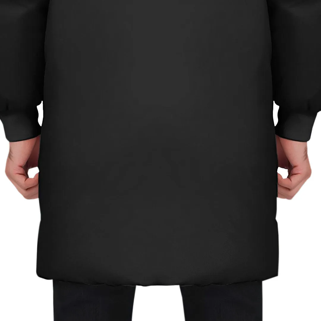 abbee Black 3XL Winter Fur Hooded Thick Overcoat Jacket Stylish Lightweight Quilted Warm Puffer Coat