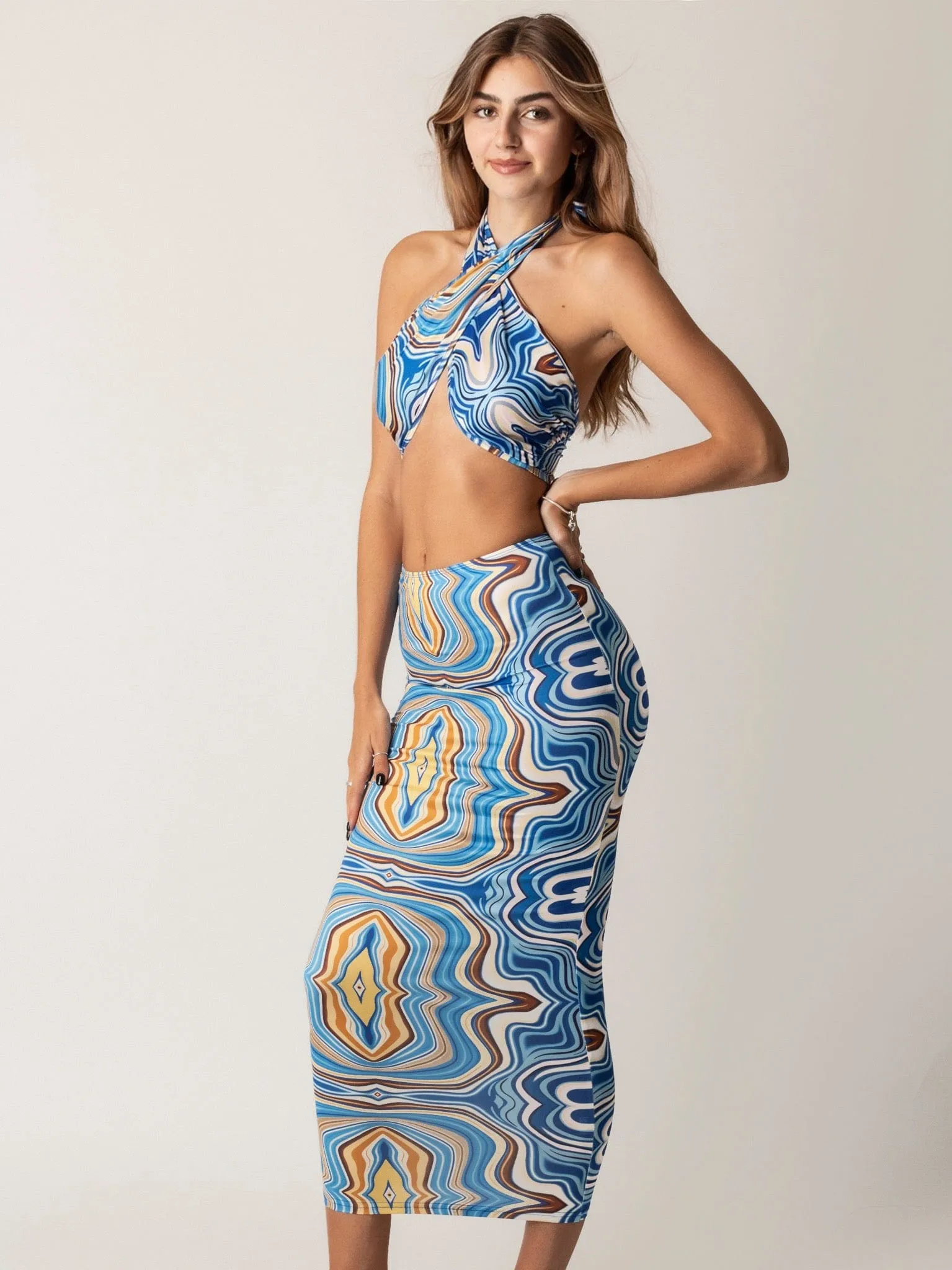 Azurelee Two Piece Maxi Skirt
