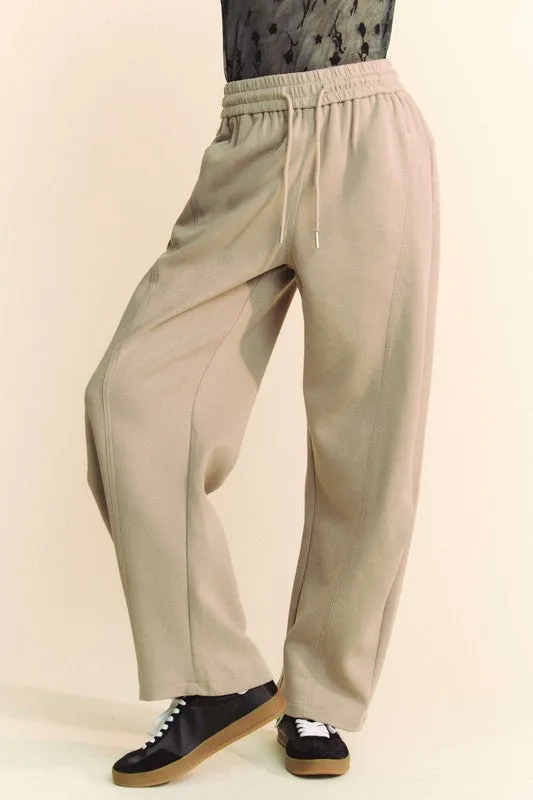 Blue Zone Planet |  Davi & Dani Drawstring Wide Leg Sweatpants