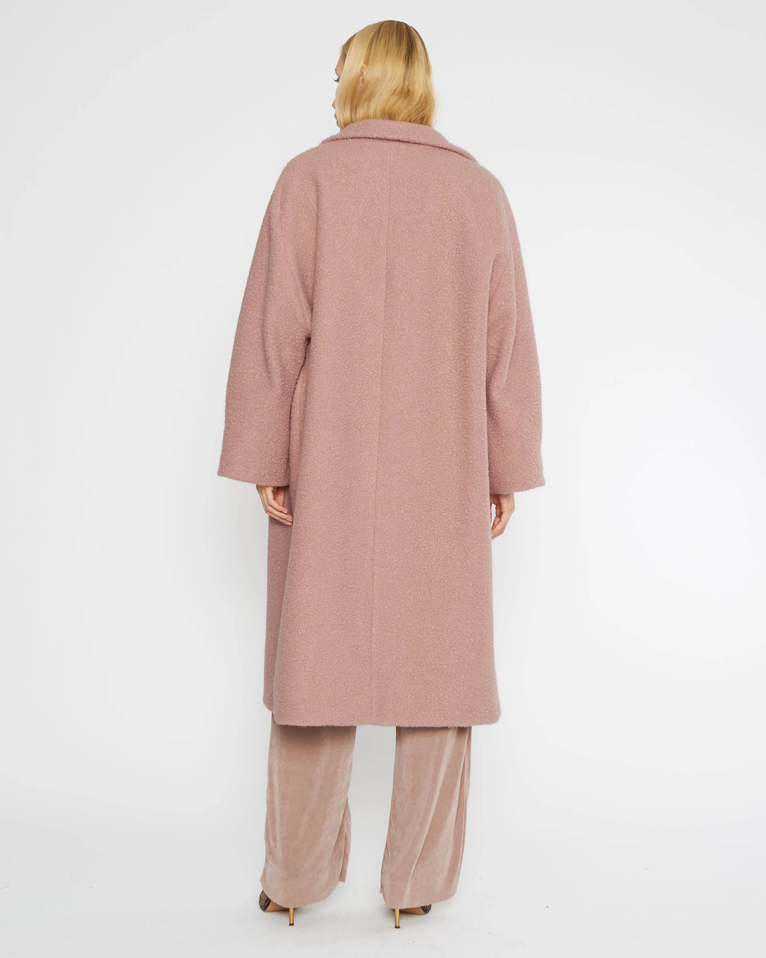 Blush Boucle Overcoat
