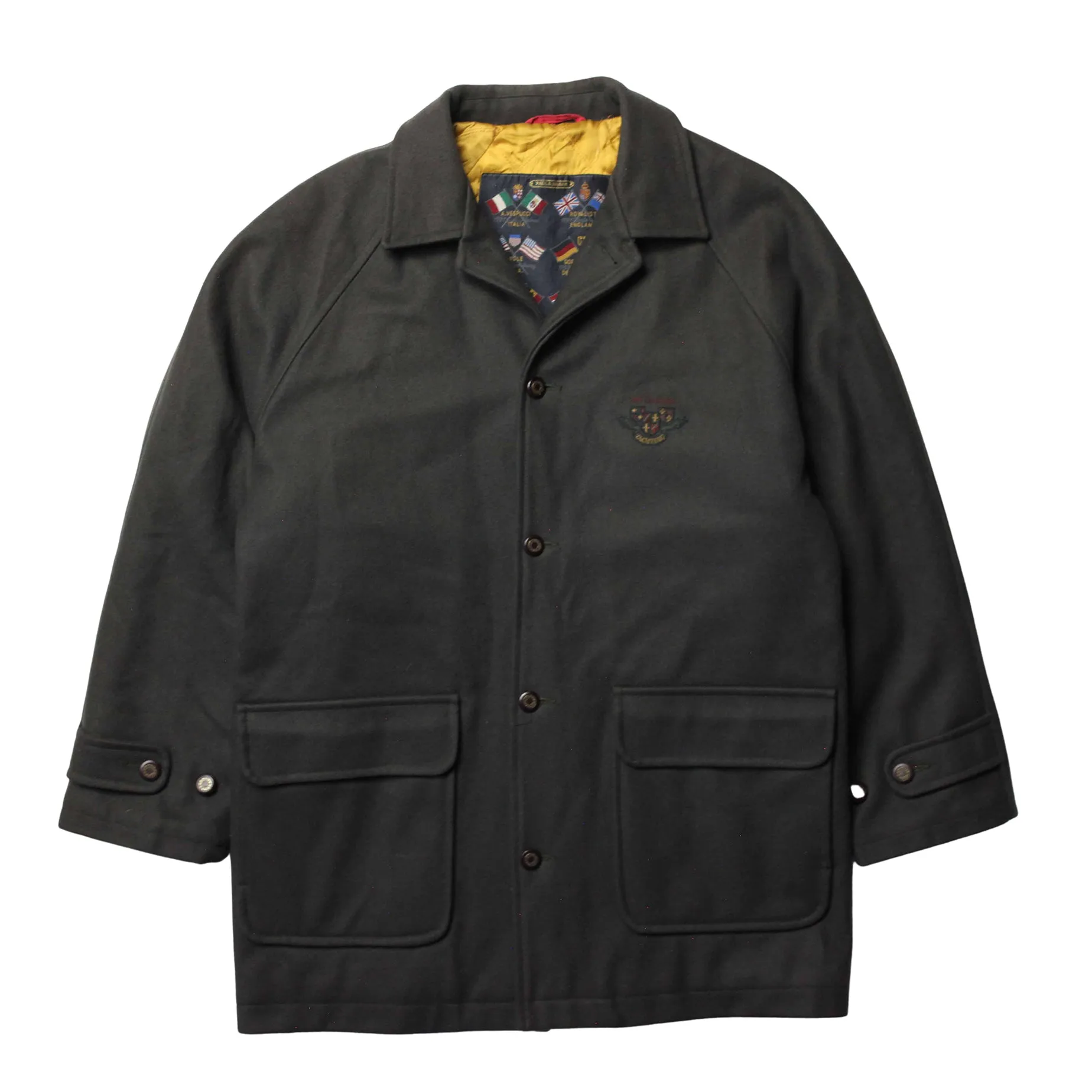 Paul & Shark Yachting Green Overcoat circa 1990's