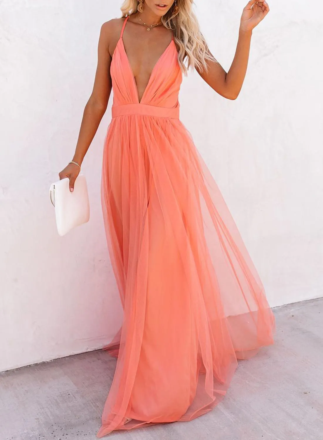 Summer Romance Layered Chiffon Maxi Dress