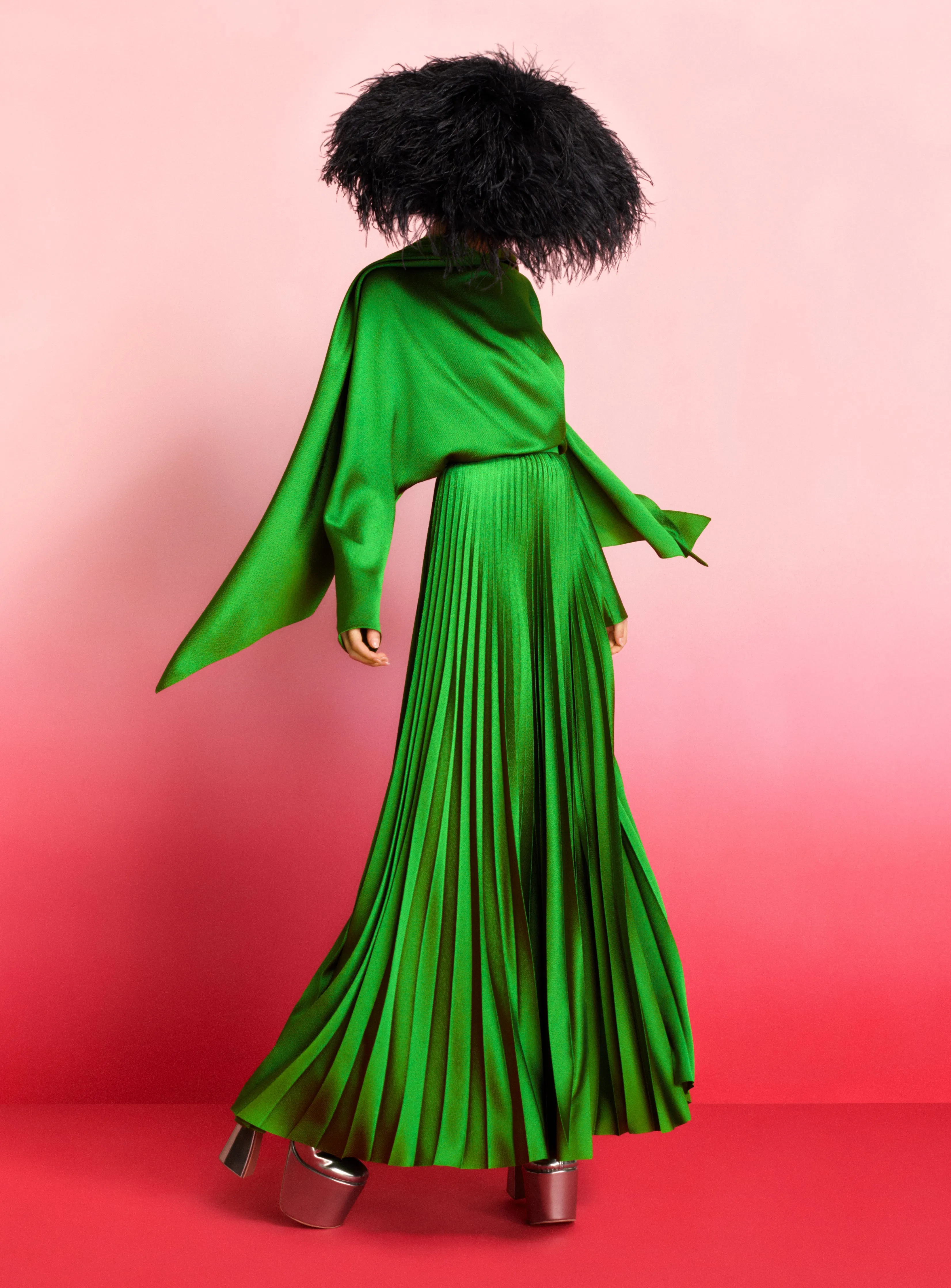 The Henley Skirt in Bright Green
